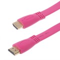 1.5m Gold Plated HDMI to HDMI 19Pin Flat Cable, 1.4 Version, Support Ethernet, 3D, 1080P, HD TV / Vi
