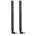 2 PCS B593 5dBi SMA Male 4G LTE Router Antenna(Black)