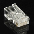 100pcs /Pack RJ45 Connector Modular Plug, Gold: 3u