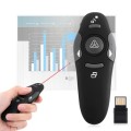 Multimedia Presenter with Laser Pointer & USB Receiver for Projector / PC / Laptop, Control Distance