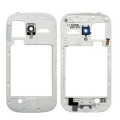 For Galaxy SIII mini / i8190 Middle Frame Bezel Back Plate Housing Camera Lens Panel  (White)