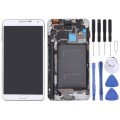 Original LCD Display + Touch Panel with Frame for Galaxy Note III / N900(White)