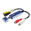 Easycap USB 2.0 Video Capture & Edit with Audio (Supports NTSC/PAL/SECAM, Video format)(Blue)
