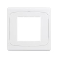 Wall Plate with Screw for Blank Inserts  - 3 Hole, Use around the world(White)
