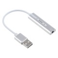 Aluminum Shell 3.5mm Jack External USB Sound Card HIFI Magic Voice 7.1 Channel Adapter Free Drive fo