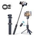 APEXEL APL-D3 Universal Live Broadcast Multifunctional Aluminum Alloy Bluetooth Selfie Stick with Tr