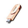 Kinzdi 32GB USB 3.0 + Type-C 3.0 Interface Metal Twister Flash Disk V11 (Rose Gold)