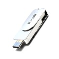 Kinzdi 32GB USB 3.0 + Type-C 3.0 Interface Metal Twister Flash Disk V11 (Silver)