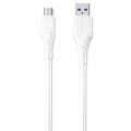 WK WDC-152 6A Micro USB Fast Charging Data Cable, Length: 2m (White)