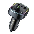 WK WP-C39 USB+USB-C/Type-C MP3 Bluetooth Car Fast Charger(Black)