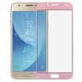 For Galaxy J3 (2017) / J330 Front Screen Outer Glass Lens (Rose Gold)