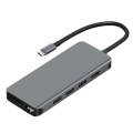 WIWU Alpha 12 In 1 USB 3.0 x3 + USB 2.0 x2 +  HDMI + SD+ Micro SD + Type-C / USB-C + Lan Port + 3.5m