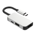 3 in 1 Multifunction USB-C / Type-C to PD USB-C / Type-C +Micro USB+HDTV HUB Docking Station