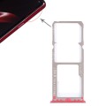 For OPPO A3 2 x SIM Card Tray + Micro SD Card Tray (Red)
