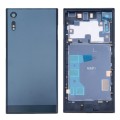 Back Battery Cover + Back Battery Bottom Cover + Middle Frame for Sony Xperia XZ(Dark Blue)