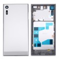Back Battery Cover + Back Battery Bottom Cover + Middle Frame for Sony Xperia XZ(Silver)
