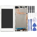 OEM LCD Screen for Sony Xperia Z5 Digitizer Full Assembly with Frame(White)