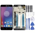 LCD Screen and Digitizer Full Assembly with Frame for Lenovo K6 Power (Black)