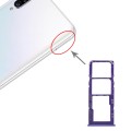 For Samsung Galaxy A30s SIM Card Tray + SIM Card Tray + Micro SD Card Tray (Blue)