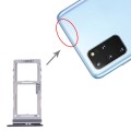For Samsung Galaxy S20+ / Galaxy S20 Ultra SIM Card Tray + SIM Card Tray / Micro SD Card Tray (Black