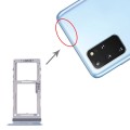 For Samsung Galaxy S20+ / Galaxy S20 Ultra SIM Card Tray + SIM Card Tray / Micro SD Card Tray (Blue)