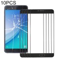 For Samsung Galaxy C7 Pro / C701 10pcs Front Screen Outer Glass Lens (Black)