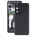 For Samsung Galaxy S21 Ultra 5G Battery Back Cover with Camera Lens Cover (Black)