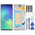 TFT LCD Screen For Samsung Galaxy S10+ SM-G975 Digitizer Full Assembly with Frame,Not Supporting Fin