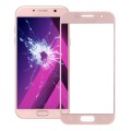 For Galaxy A5 (2017) / A520  Front Screen Outer Glass Lens (Pink)