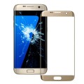 For Galaxy S7 Edge / G935  Front Screen Outer Glass Lens (Gold)
