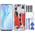 Original OLED LCD Screen for Honor V40 Lite Digitizer Full Assembly with Frame(Silver)