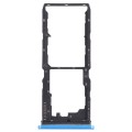 For vivo Y30 Standard / Y12s SIM Card Tray + SIM Card Tray + Micro SD Card Tray (Blue)