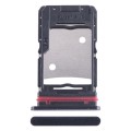 For Infinix Hot 20 5G X666 SIM Card Tray + SIM Card Tray + Micro SD Card Tray (Black)