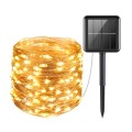 20m 200LED Solar Outdoor Waterproof Silver Wire Light String Christmas New Year Garden Decoration Ga