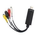 Portable USB 2.0 Video + Audio RCA Female to Female Connector for TV / DVD / VHS Support Vista 64 /