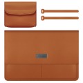 Litchi Pattern PU Leather Waterproof Ultra-thin Protection Liner Bag Briefcase Laptop Carrying Bag f