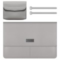 Litchi Pattern PU Leather Waterproof Ultra-thin Protection Liner Bag Briefcase Laptop Carrying Bag f