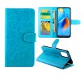 For OPPO F19/A74(4G) Crazy Horse Texture Leather Horizontal Flip Protective Case with Holder & Card