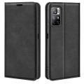 For Xiaomi Redmi Note 11 Retro-skin Magnetic Suction Leather Case with Holder & Card Slots & Wallet(