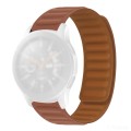 For Samsung Galaxy Gear S3 Silicone Magnetic Watch Band(Brown)