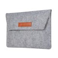 Felt Liner Bag Computer Bag Notebook Protective Cover For 15 inch(Grey)