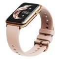 Q19 Pro IP67 Waterproof 1.69 inch Smartwatch(Gold+Pink)