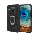 For Nokia X10 / X20 Ring Holder PU Phone Case(Black)