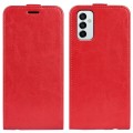 For Samsung Galaxy M23 5G R64 Texture Single Vertical Flip Leather Phone Case(Red)