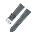 For Huawe Watch GT Runner 22mm Contrast Pin Buckle Leather Watch Band(Gray)