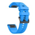 For Garmin Descent Mk2S 20mm Silicone Watch Band(Skyblue)