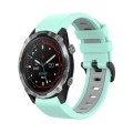 For Garmin Descent MK2 26mm Silicone Sports Two-Color Watch Band(Water Duck+Grey)