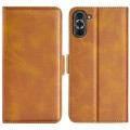 For Huawei Nova 10 Dual-side Magnetic Buckle Horizontal Flip Leather Phone Case(Yellow)