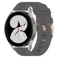 For Samsung Galaxy Watch 4 40mm 20mm Nylon Woven Watch Band(Dark Grey)