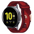 For Samsung Galaxy Watch Active 2 44mm 20mm Nylon Woven Watch Band(Red)